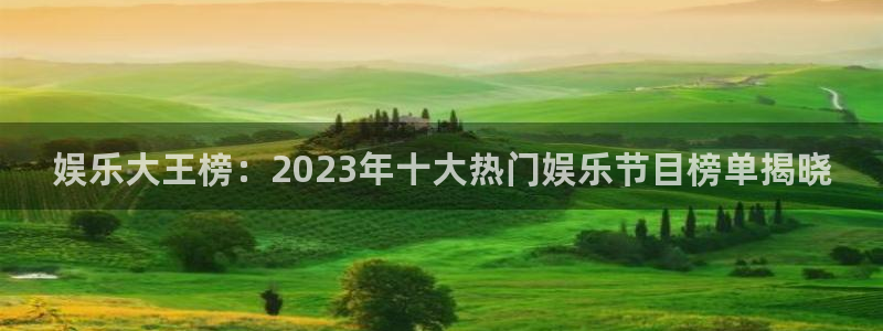 米乐yy易游网址：娱乐大王榜：2023年十大热门娱乐节目榜单揭晓